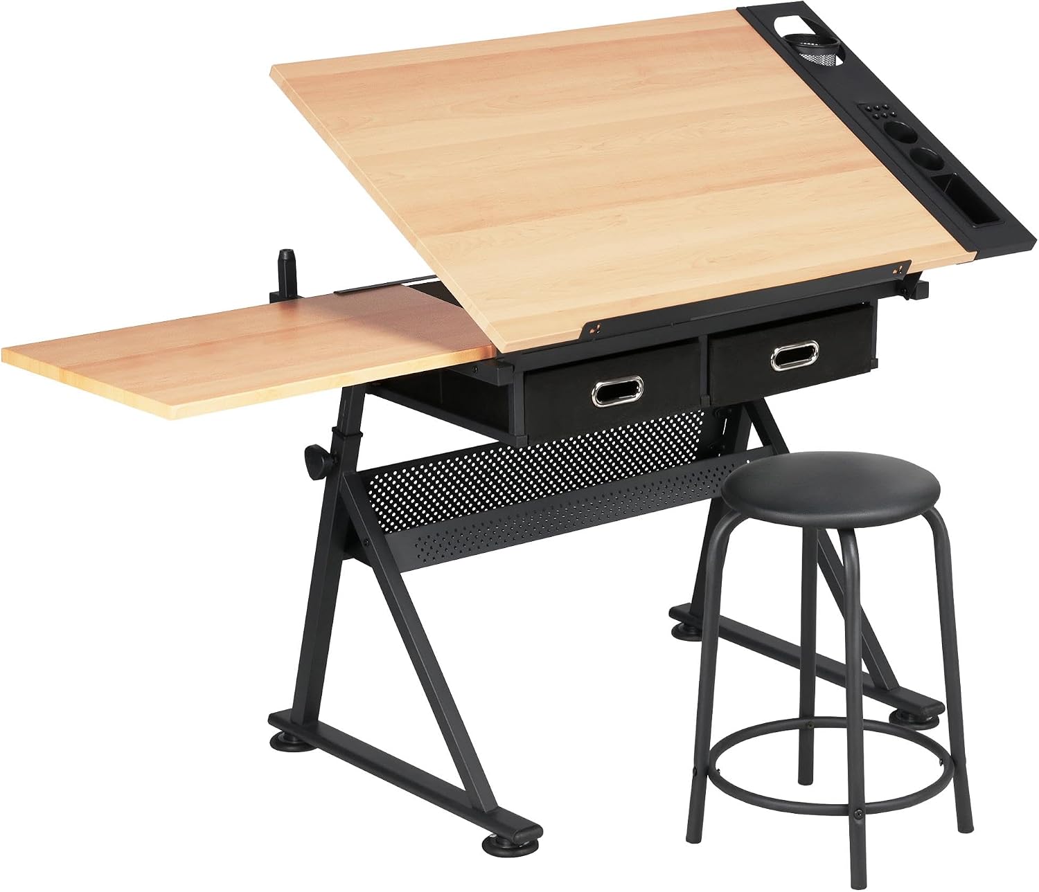 Office Furniture Table - Adjustable Drafting Table Art Desk With