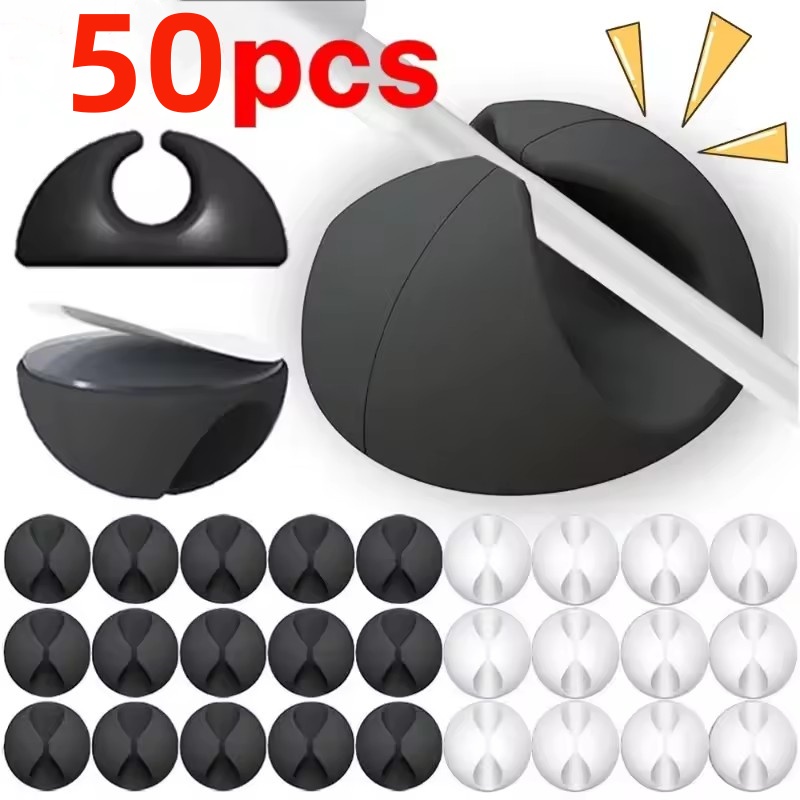 5/50Pcs Cable Clip Winder Orga - Office Furniture Table review and price