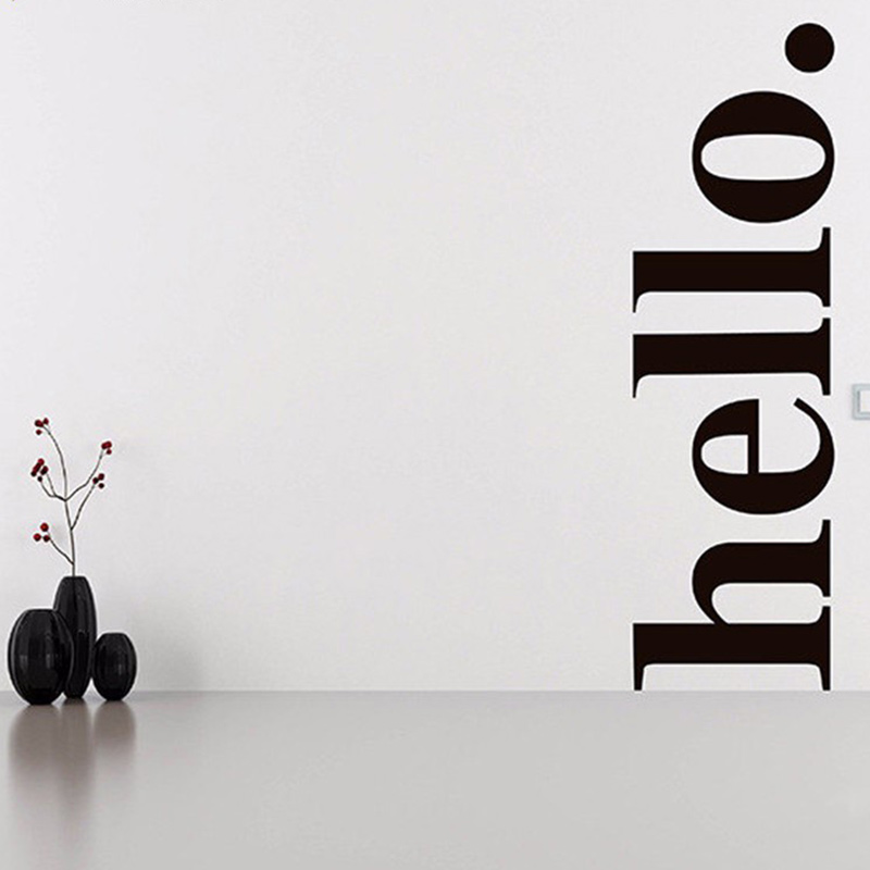 Hello Quotes Wall Sticker Viny - Office Furniture Outlet review and price